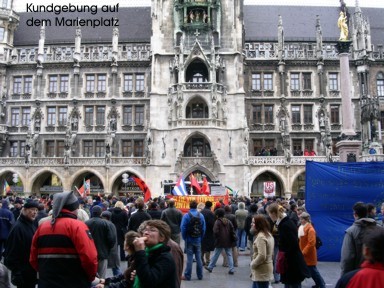 Kundgebung am Marienplatz
