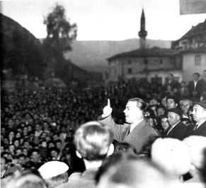 Enver Hoxha in Berat 1961
