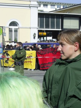 Protest gegen Nazis in Friedrichshafen