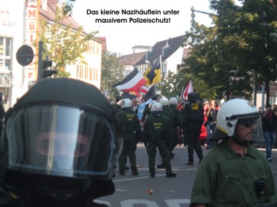 Göppingen: Nazis unter Polizeischutz