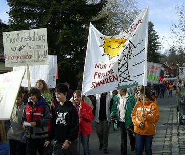 Demo gegen Mobilfunk Nesselwang, 25.11.2006