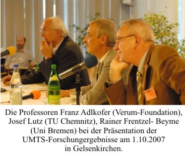 Pressekonferenz zu UMTS