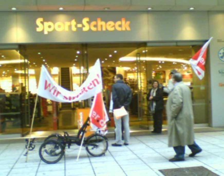 Verdi-Streik Einzelhandel Stuttgart Königstraße