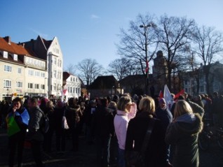 Abschlusskundgebung Neumünster Antifa-Demo Abschlusskundgebung Neumünster Antifa-Demo