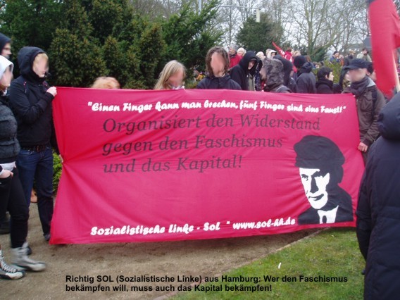 Antifa-Demo Lübeck 29.3.08