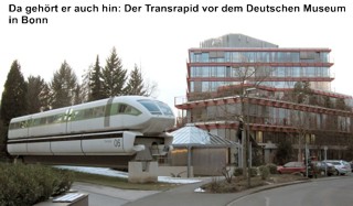 Transrapid im Deutschen Museum Bonn, gnu-Lizenz
