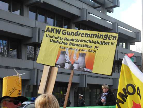 20.2.2014, Augsburg: Protest gegen AKWs