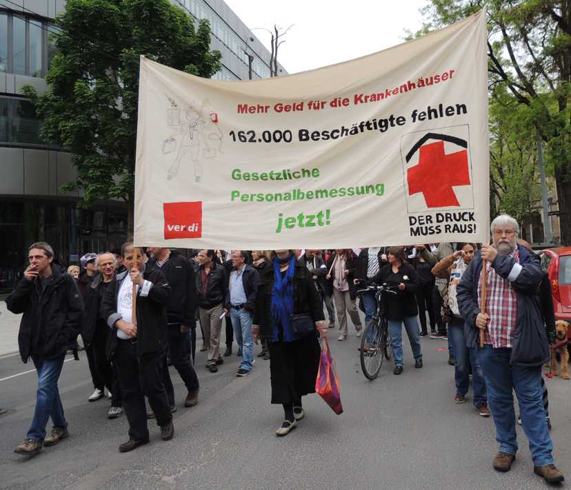 1. Mai in Stuttgart: Kampf gegen Pflegenotstand