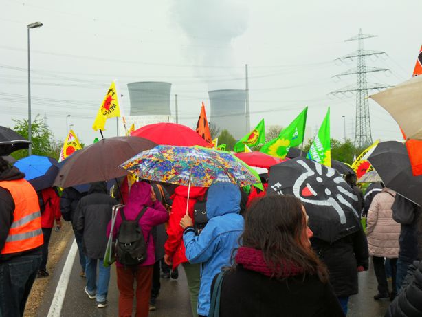 23.4.16, Grundremmingen: Protest gegen das AKW