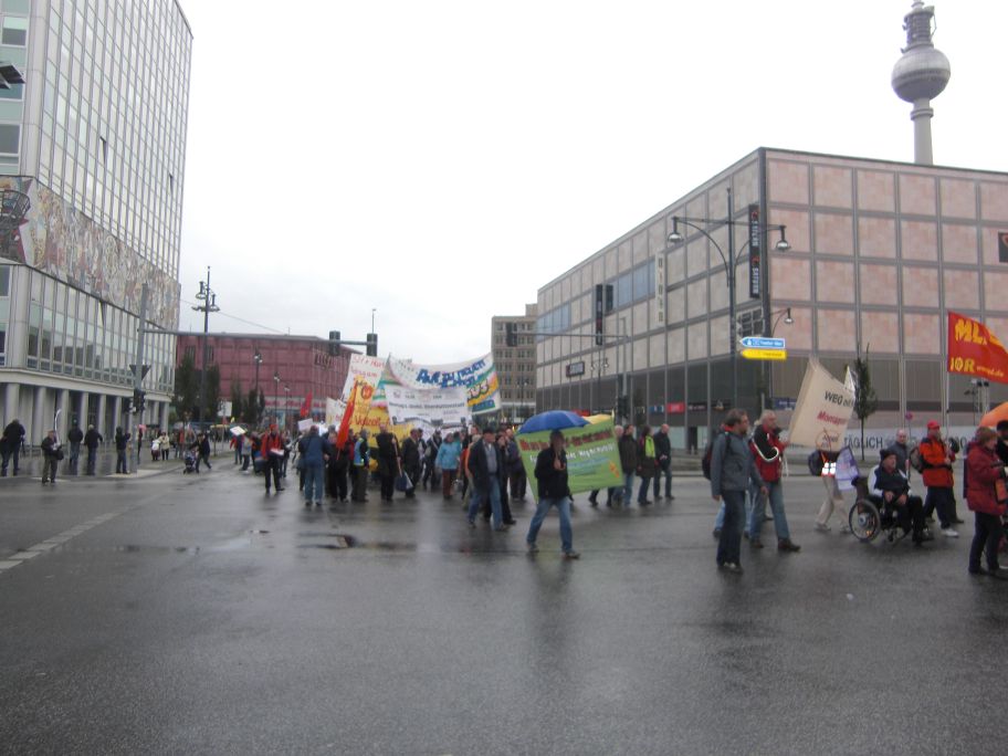 6.10.12: Über 1000 kamen zur zentralen Montagsdemo nach Berlin