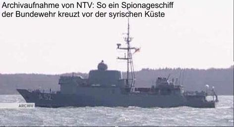Spionageschiff der Bundeswehr vor Syrien