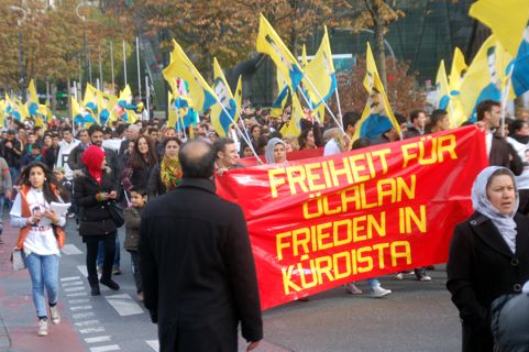 Dortmund, 6.10.2012: Solidaritätsdemonstration mit Öcalan