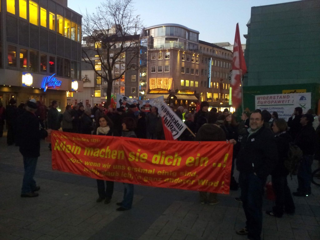 14.11.2012: Protestaktion in Dortmund