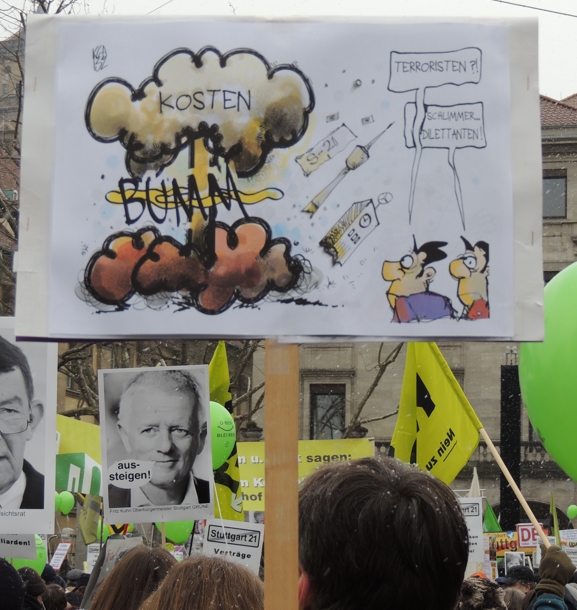 23.2.2013: Großdemonstration gegen S21 "Kostenexplosion"