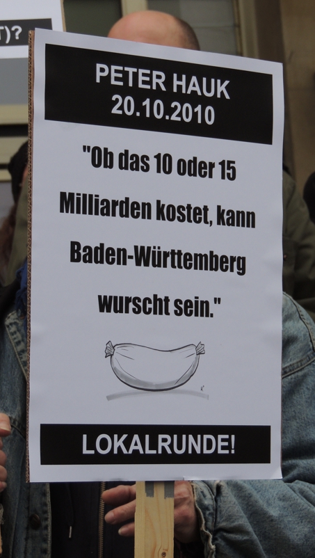 23.2.2013: Großdemonstration gegen S21 - "Alles ist Wurst."