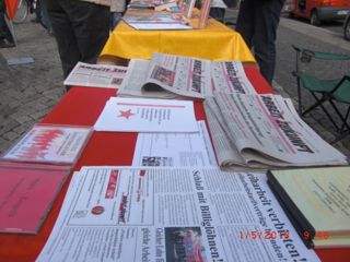 1. Mai 2013: Stand von "Arbeit Zukunft"