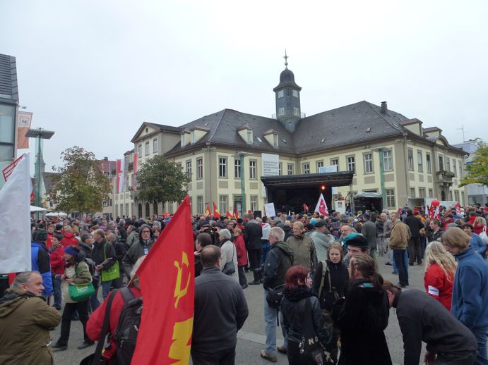 12.10.13: Kundgebung gegen Nazis in Göppingen