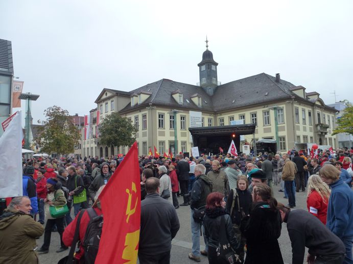 12.10.13: Kundgebung gegen Nazis in Göppingen