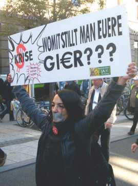Stuttgart, 15.10.12: Protest gegen das Finanzkapital