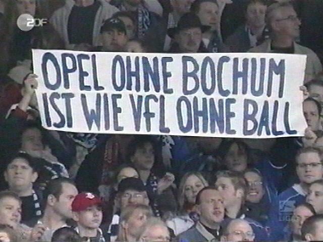 „Opel ohne Bochum ist wie VfL ohne Ball“ aus dem ZDF-Sportstudio vom 16.10.2004