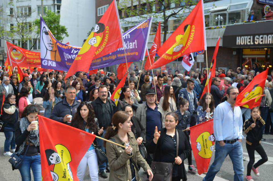 1. Mai 2014: 6000 demonstrierten in Hamburg