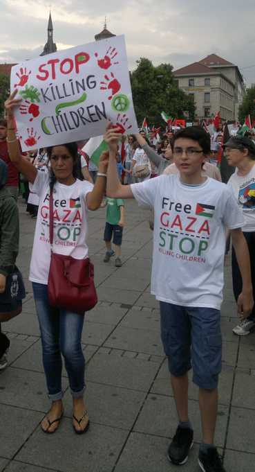 Stuttgart, 25.7.14: Stoppt die Ermordung von Kindern in Gaza