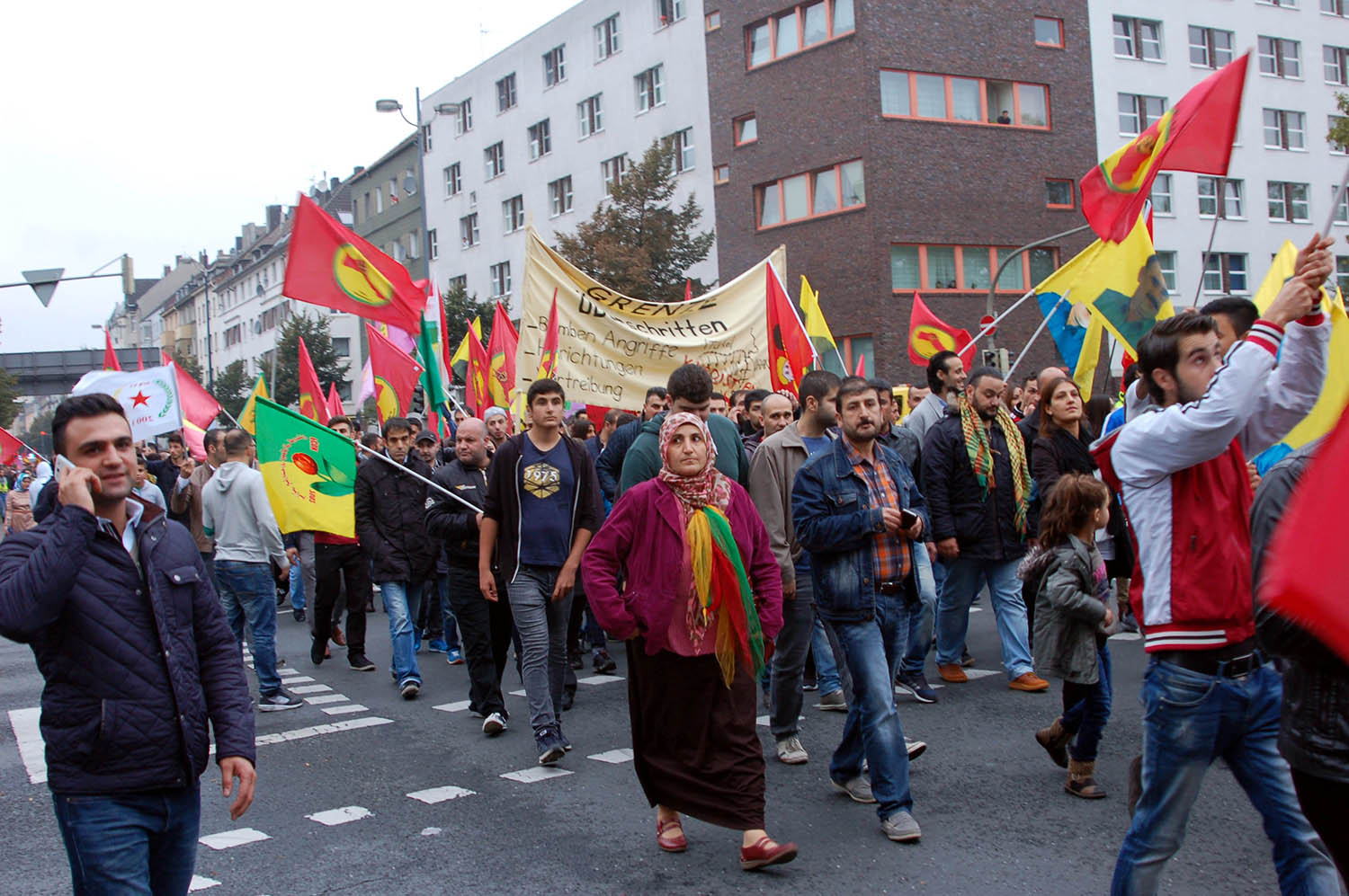 Dortmund, 5.10.14: Protest gegen IS-Terror gegen Rojava