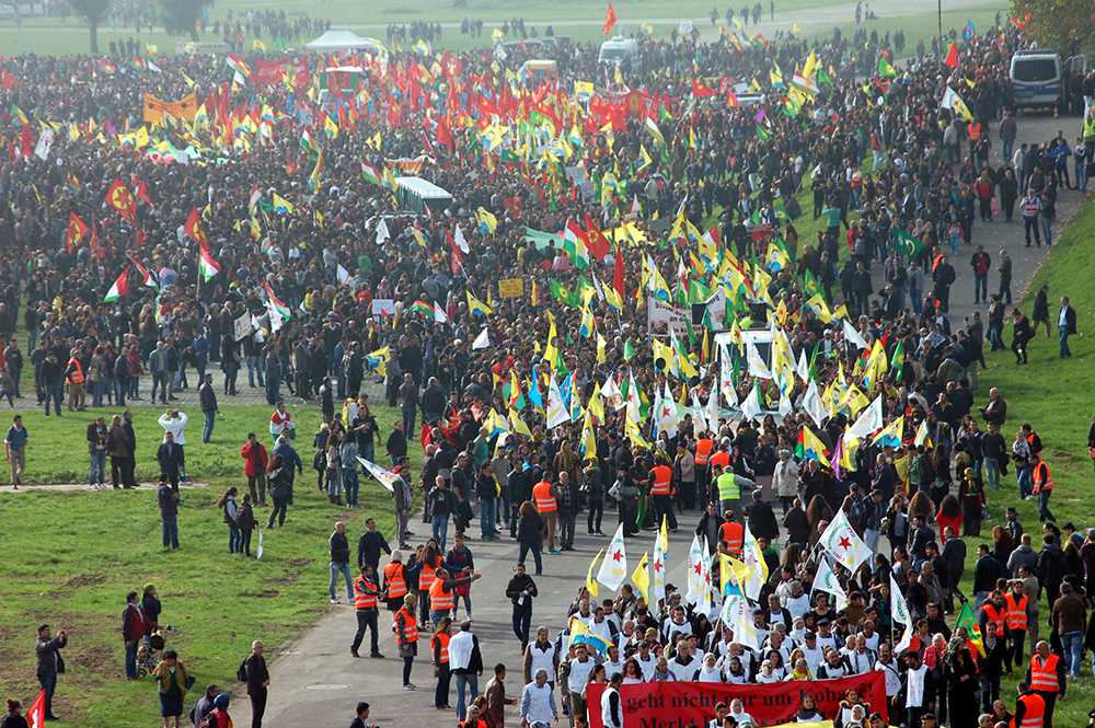 Düsseldorf, 11.10.14: Solidarität mit Kobane!