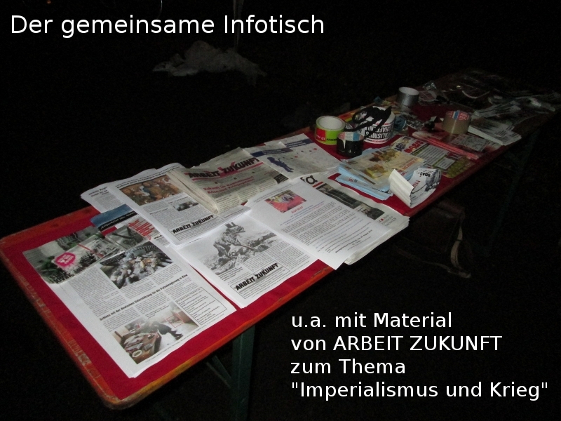 30.1.15, Bamberg: Protest gegen Bundeswehr an den Schulen