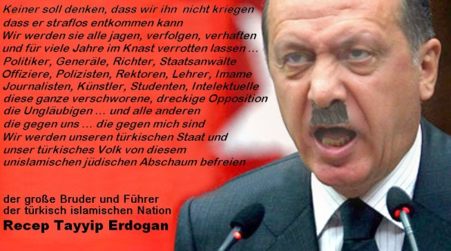 Hassrede von Erdogan, Merkels Freund gegen Flüchtlinge