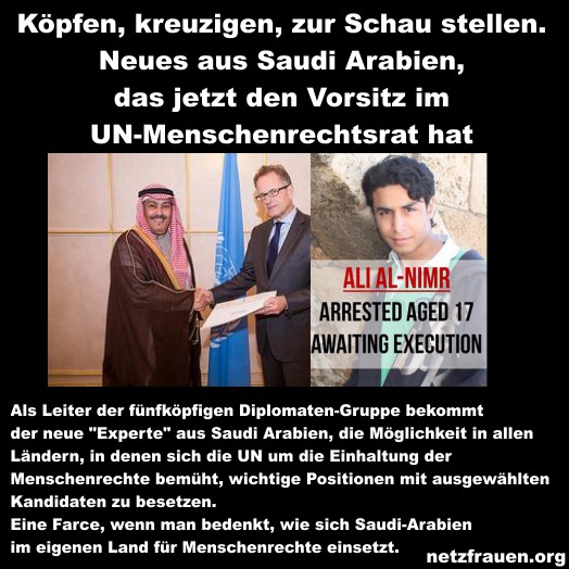 Saudi-Arabien, Hort der Menschenrechte?