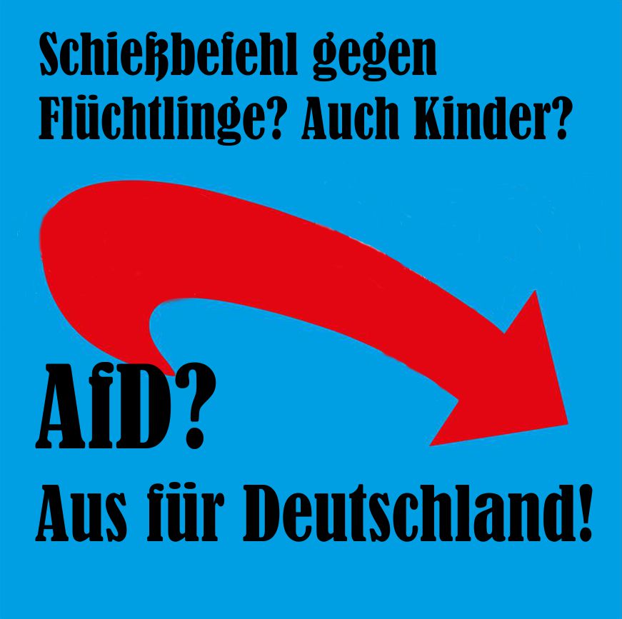 Anti-AfD-Aufkleber: Aus für Deutschland
