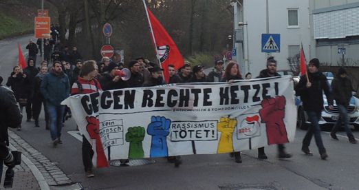 25.2.16, Backnang: Demo gegen die AfD