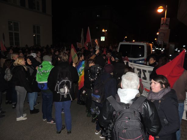 25.2.16, Backnang: Proteste gegen AfD