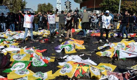 10. Oktober 2015, Ankara: 101 Menschen werden bei einem IS-Anschlag ermordet