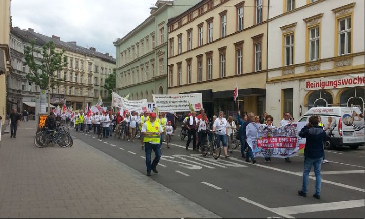 17.6.16, Bamberg: Rund 200 Menschen demonstrierten für mehr Personal in Krankenhäusern