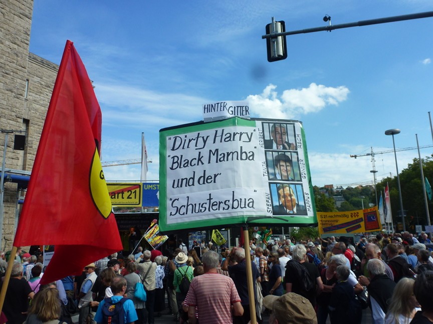 7. Jahrestag des Polizeiangriffs im Stuttgarter Schlossgarten – Mehrere tausend demonstrieren in Stuttgart wieder gegen Stuttgart 21!