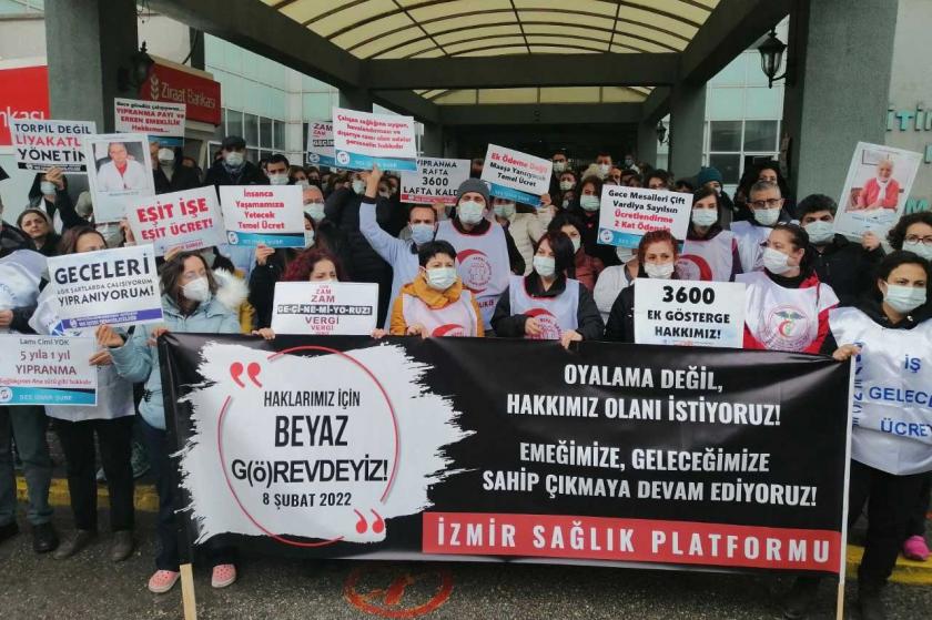 Türkei: Streiktag der Ärzte und Pflegekräfte in Krankenhäusern für bessere Arbeitsbedingungen!