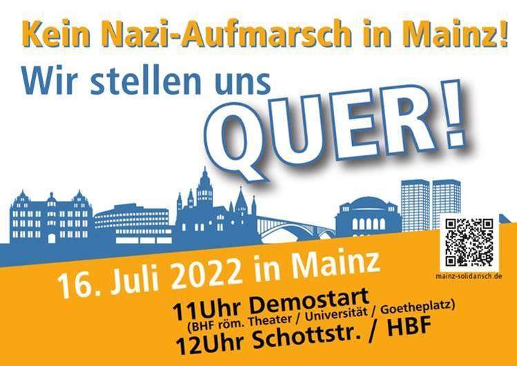 Kein Nazi-Aufmarsch in Mainz! Wir stellen uns quer!