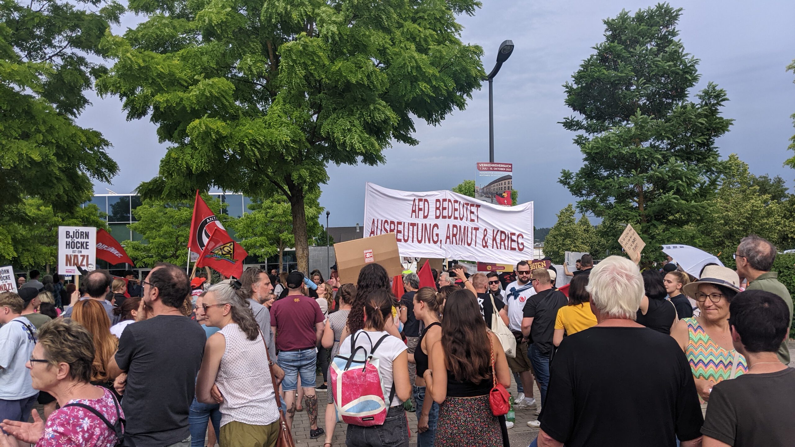 Rottweil: Starker Protest gegen AfD