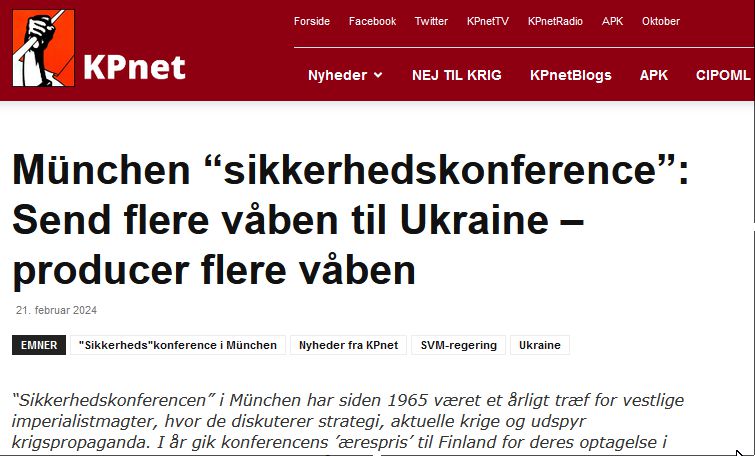 Münchner „Sicherheitskonferenz“: Mehr Waffen in die Ukraine – mehr Waffen produzieren